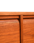 Sideboard scandinavo in teak con ante a serranda, anni ’60 7