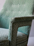 Coppia di poltroncine scandinave vintage anni 50 verde menta 5