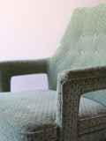 Coppia di poltroncine scandinave vintage anni 50 verde menta 6