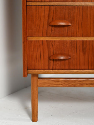 Toeletta con cassettiera scandinava in teak anni 50/60 6