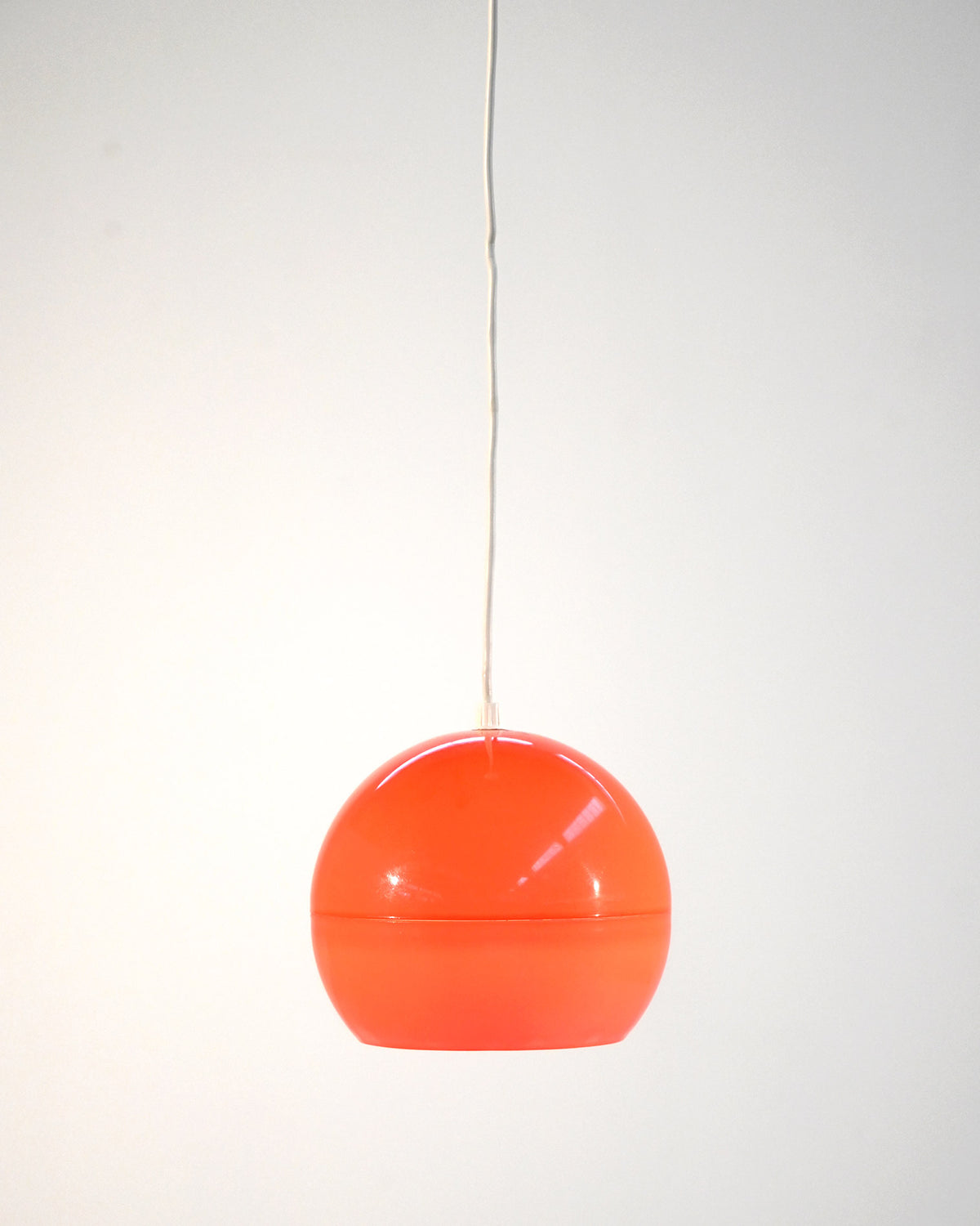 Lampada da soffitto in stile Space Age arancio, anni 60 2