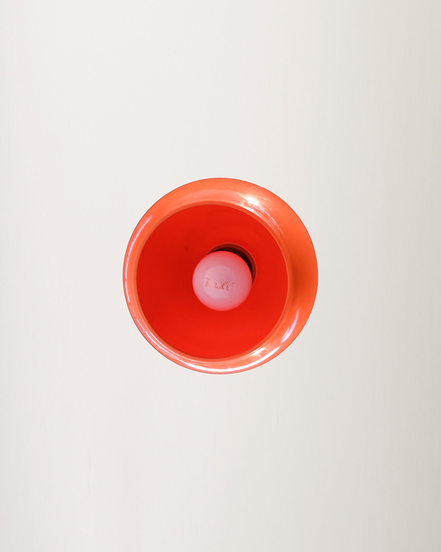 Lampada da soffitto in stile Space Age arancio, anni 60 8