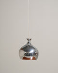 Lampada da soffitto in metallo cromato, Scandinavia, anni '60