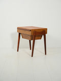 Tavolino portalana scandinavo in teak e rovere 4