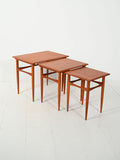Tavolini ad incastro scandinavi anni 50–60 in teak 4