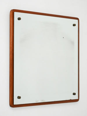 Specchio quadrato anni 60–70 in teak 1