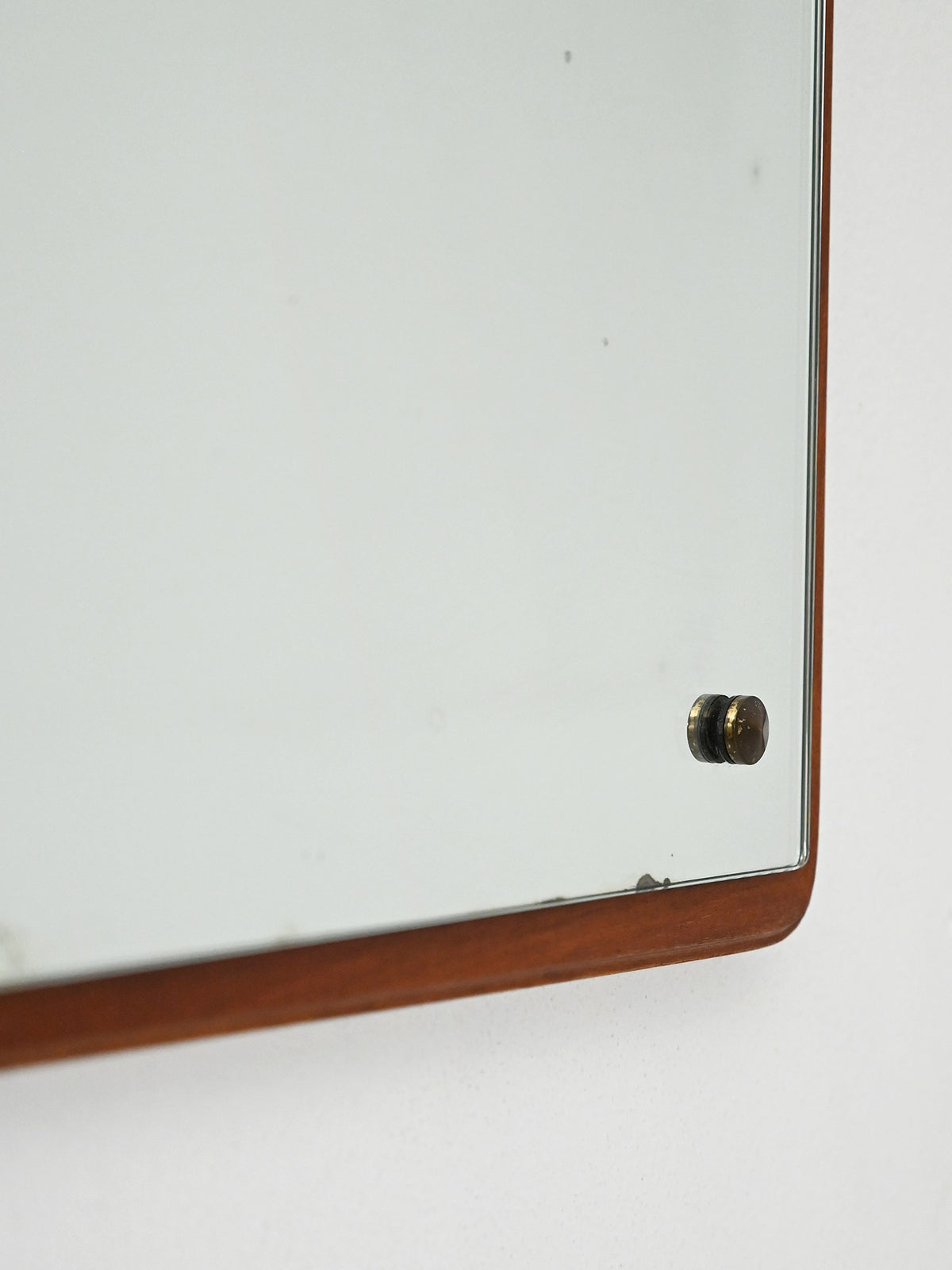 Specchio quadrato anni 60–70 in teak 3