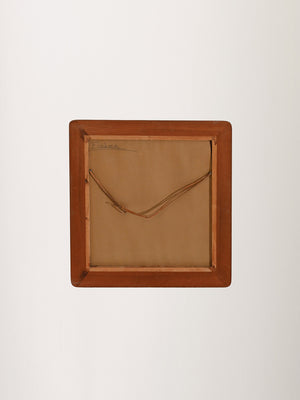 Specchio quadrato anni 60–70 in teak 8