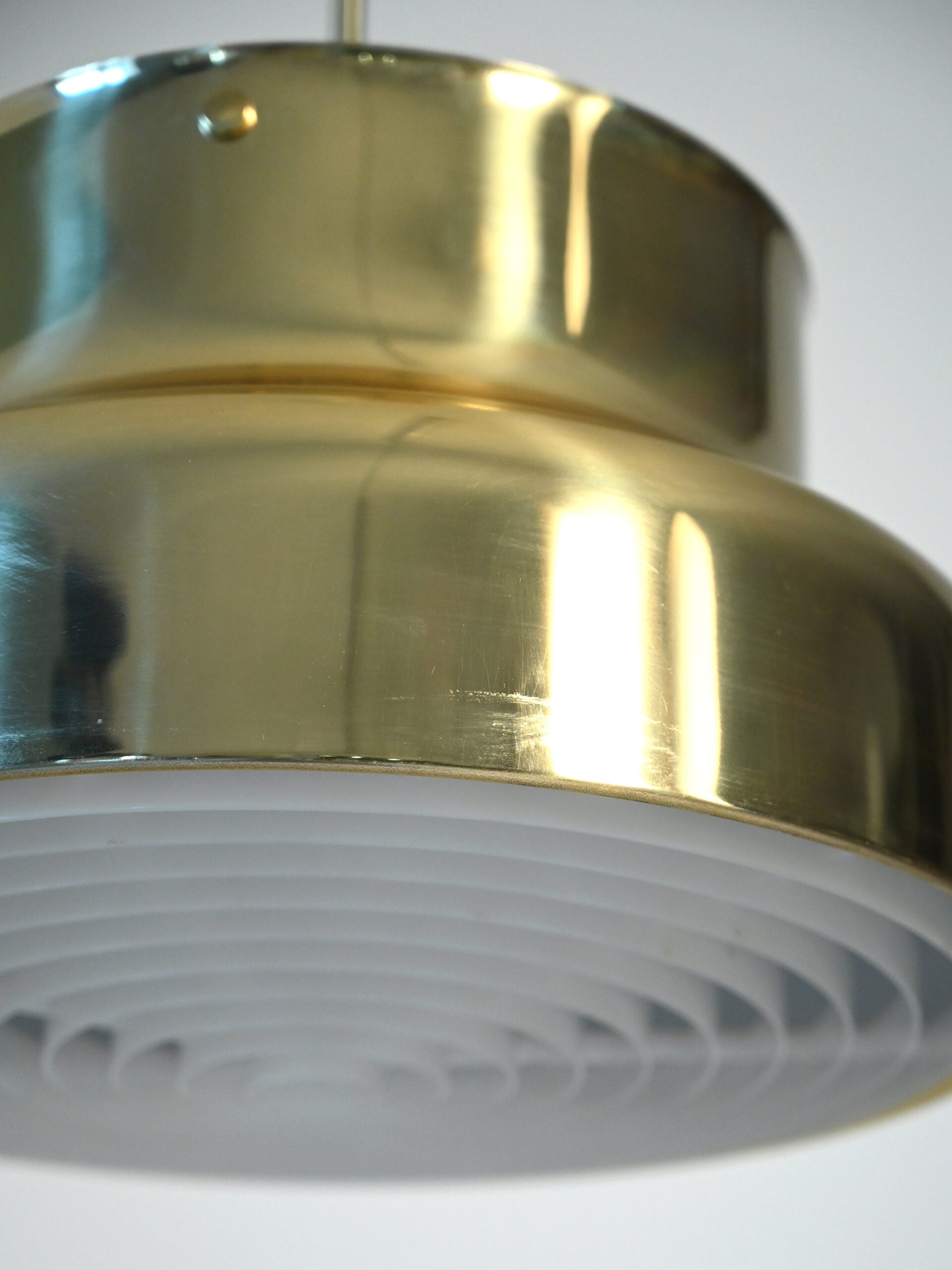 Lampada da soffitto Bumling in ottone di Anders Pehrson 6