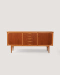 Sideboard scandinavo in teak e rovere
