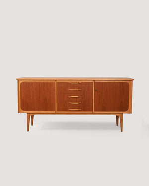 Sideboard scandinavo in teak e rovere