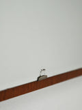 Specchio scandinavo con cornice in teak 2