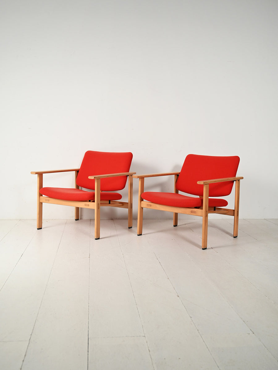 Coppia di poltrone danesi di Arne Jacobsen, 1965