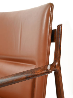 Coppia di poltrone "Ark" di Arne Vodder in pelle 11