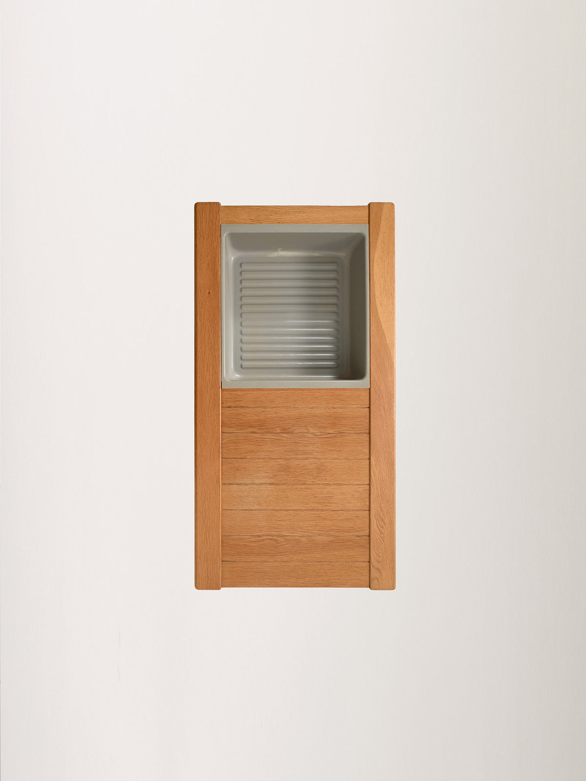 Panca con portafiori in rovere “Florida” 9