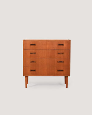 Cassettiera scandinava anni ’60 in teak