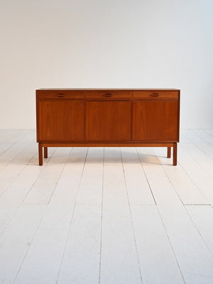 Sideboard scandinavo in teak, anni ’50-’60