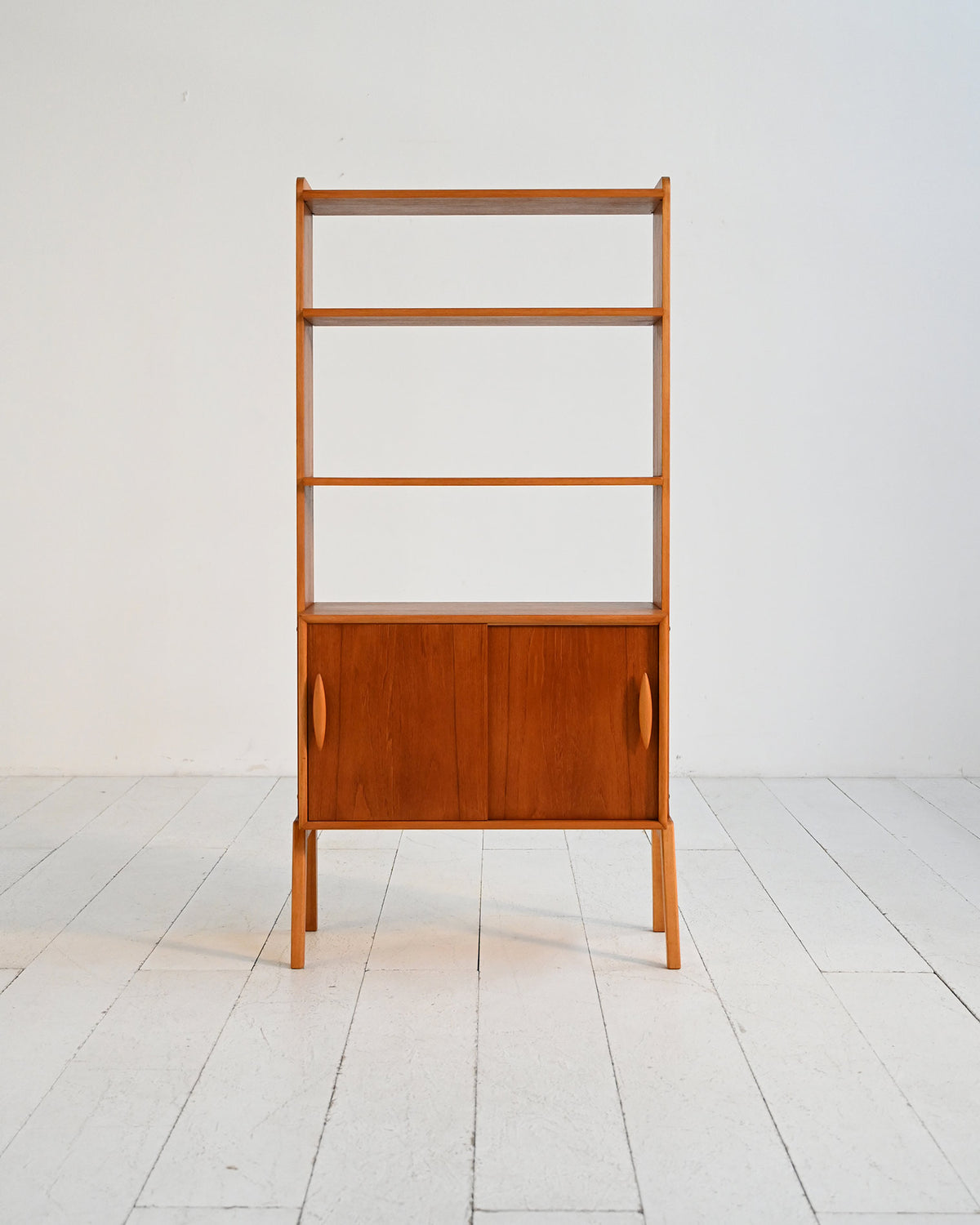 Libreria scandinava in teak, anni ’50/’60 1