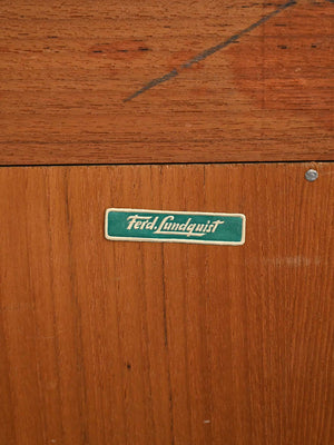 Libreria scandinava in teak di Ferdinand Lundquist, anni ’61 5
