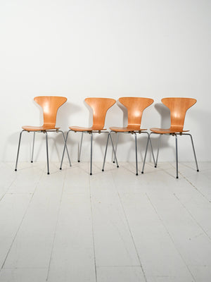 Set di 4 sedie “Mosquito” di Arne Jacobsen 1