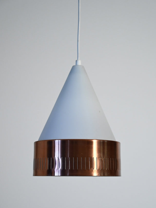 Lampada a sospensione scandinava con cerchio in rame