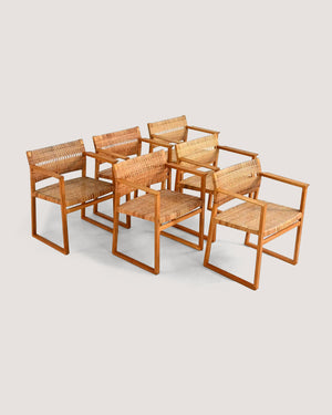 Sedie "modello BM62” di Børge Mogensen, anni ’50