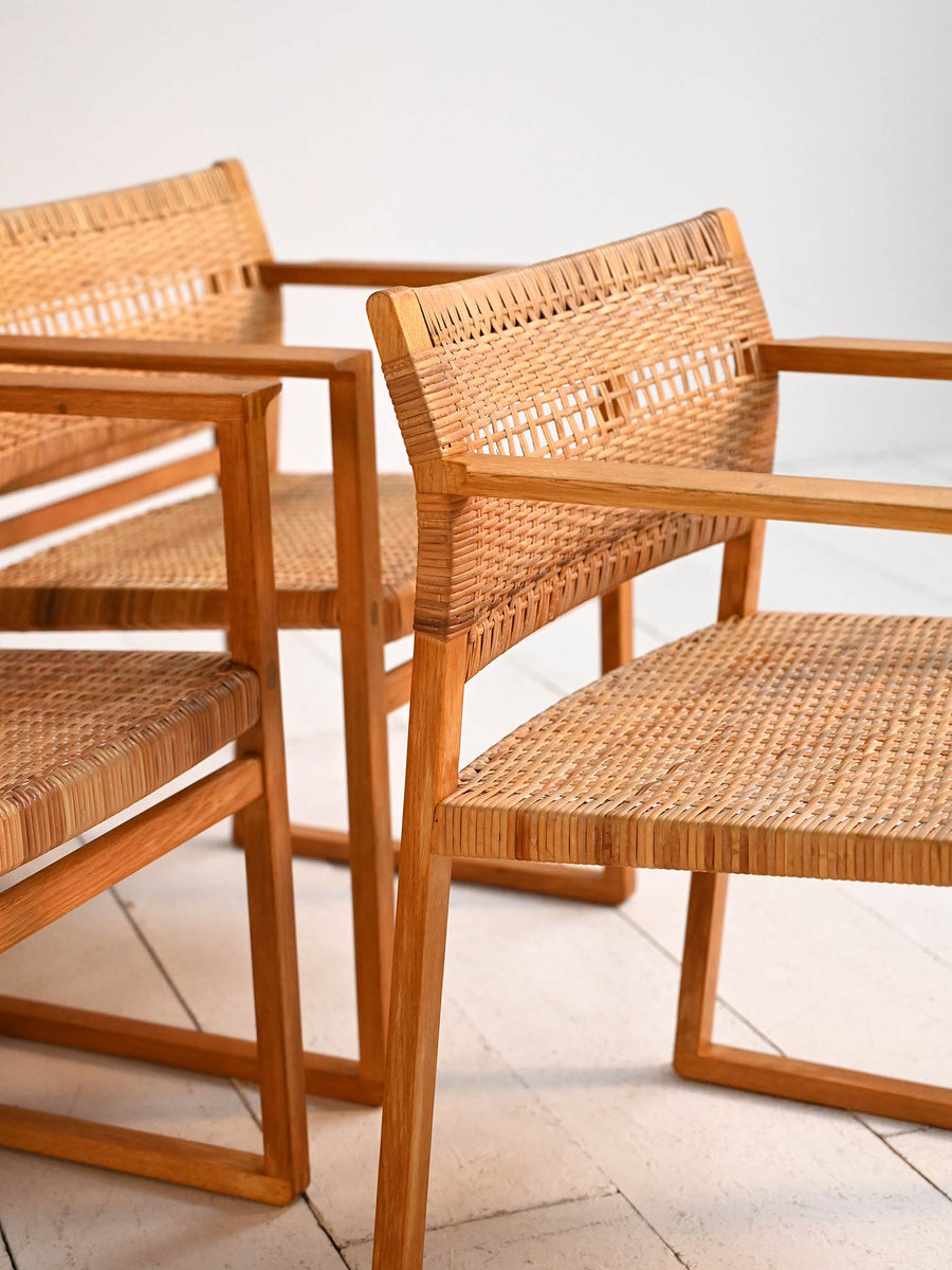 Sedie "modello BM62” di Børge Mogensen, anni ’50