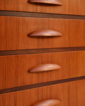 Highboard danese in teak e mogano, anni ’50 6