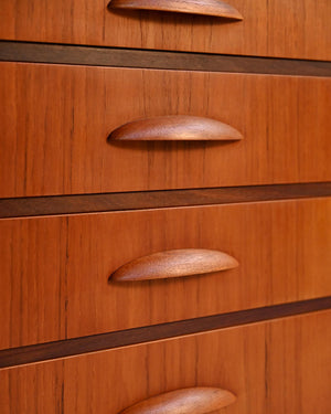 Highboard danese in teak e mogano, anni ’50 6