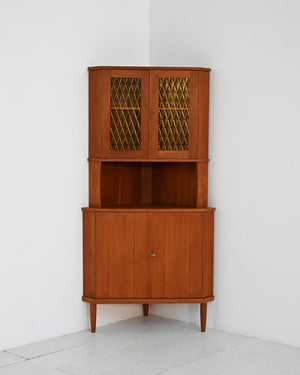 Angoliera scandinava mid-century in teak, anni ’50 1