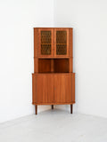 Angoliera scandinava mid-century in teak, anni ’50 1