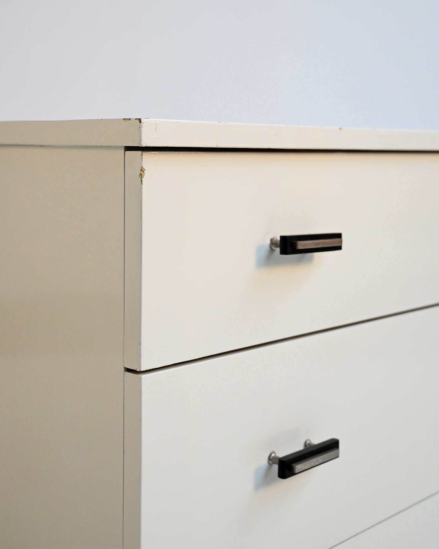 Cassettiera scandinava déco bianca, anni ’30/’40 4