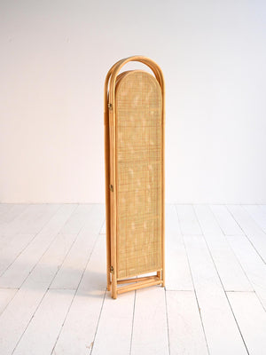 Paravento pieghevole in bambù e rattan, Scandinavia, seconda metà ‘900 8