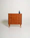 Cassettiera svedese in teak, anni '50