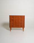 Cassettiera svedese in teak, anni '50