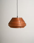 Lampada a sospensione in pino svedese nello stile di Hans Agne Jakobsson, anni '60