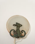 Applique scandinava con figura femminile, primi ’900