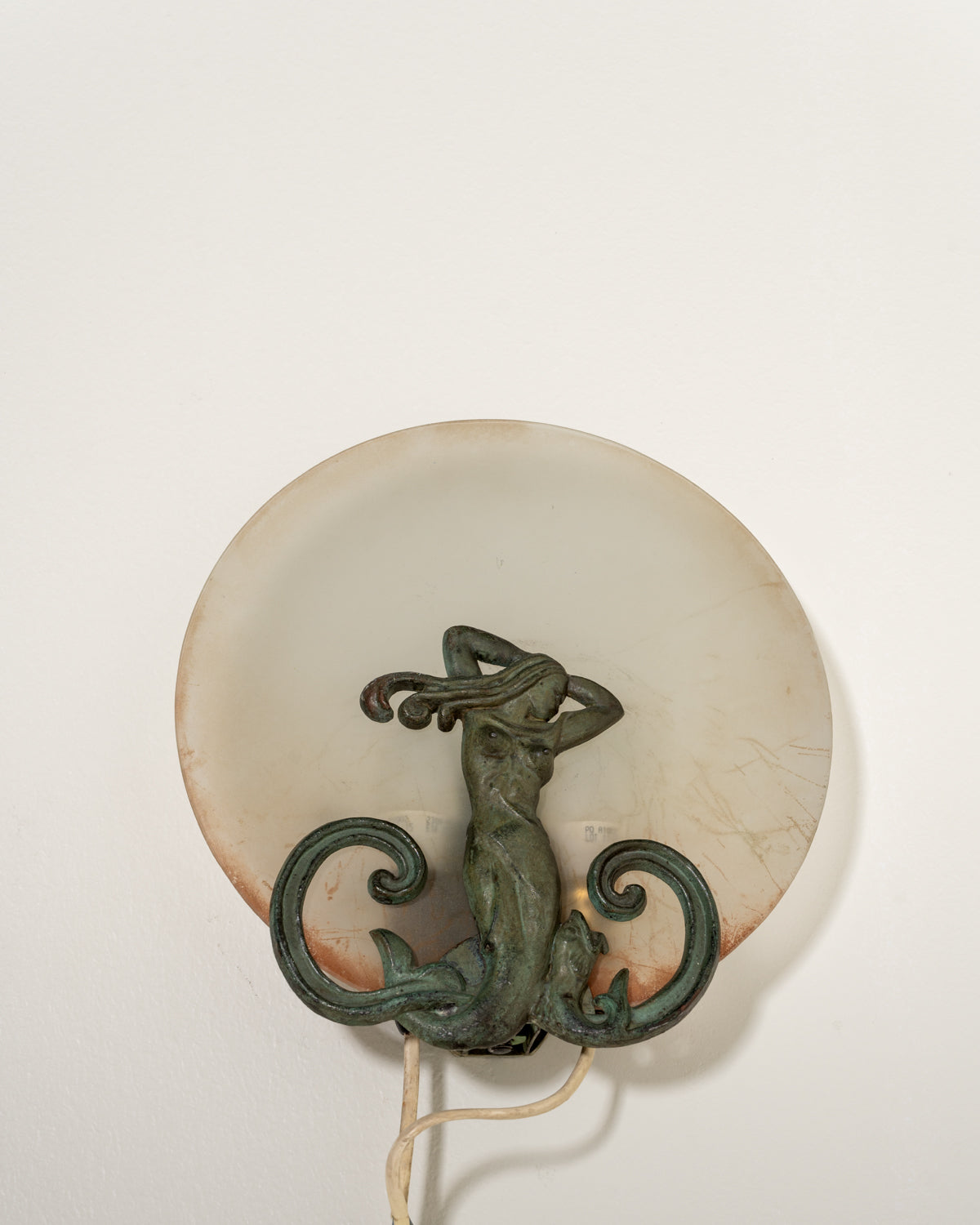 Applique scandinava con figura femminile, primi ’900