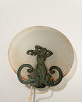 Applique scandinava con figura femminile, primi ’900