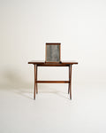 Toeletta vintage in teak con specchio integrato, anni '60
