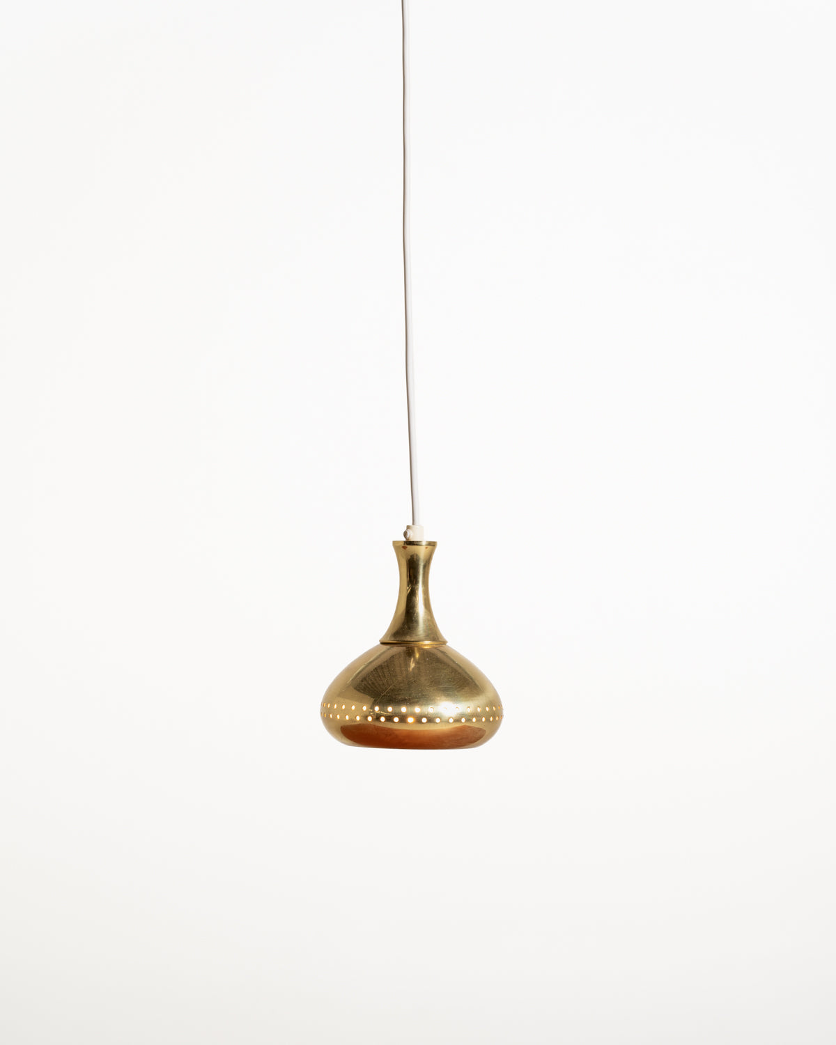 Lampada a sospensione in ottone di Scandi-Lamp, anni ’60/’70