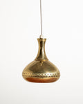 Lampada a sospensione in ottone di Scandi-Lamp, anni ’60/’70