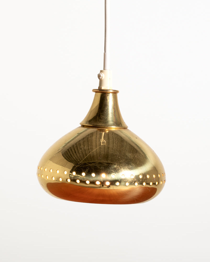 Lampada a sospensione in ottone di Scandi-Lamp, anni ’60/’70