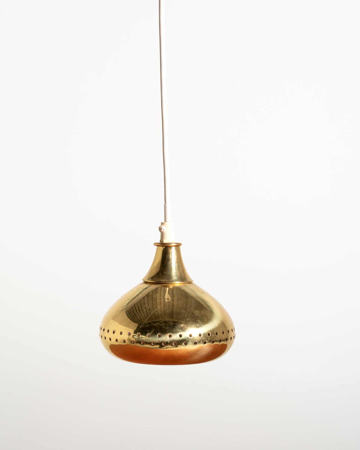 Lampada a sospensione in ottone di Scandi-Lamp, anni ’60/’70