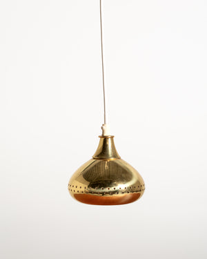 Lampada a sospensione in ottone di Scandi-Lamp, anni ’60/’70