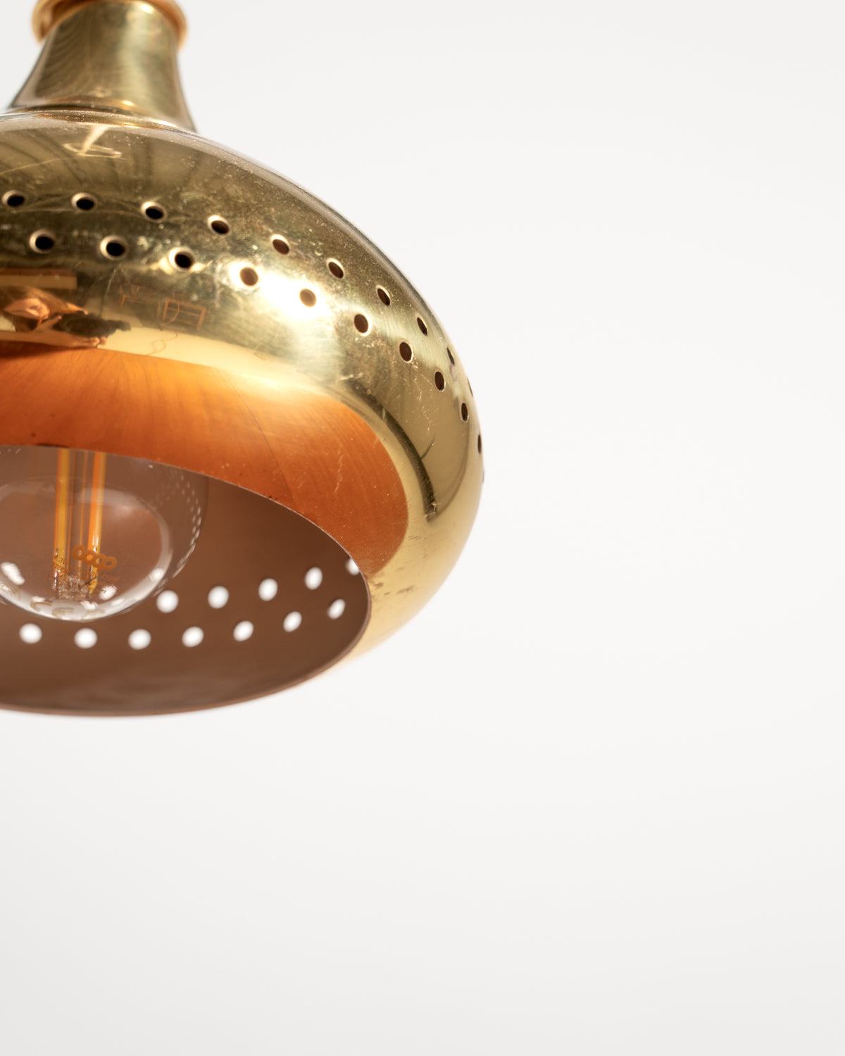 Lampada a sospensione in ottone di Scandi-Lamp, anni ’60/’70
