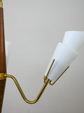 Lampada a sospensione vintage con opaline 4