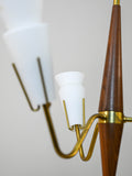 Lampada a sospensione vintage con opaline 8