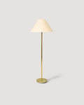 Lampada da terra vintage con base oro