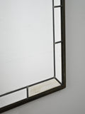Specchio nordico in metallo anni '50 – Design vintage 2